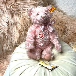 STEIFF PINK MUSIC BOX BEAR